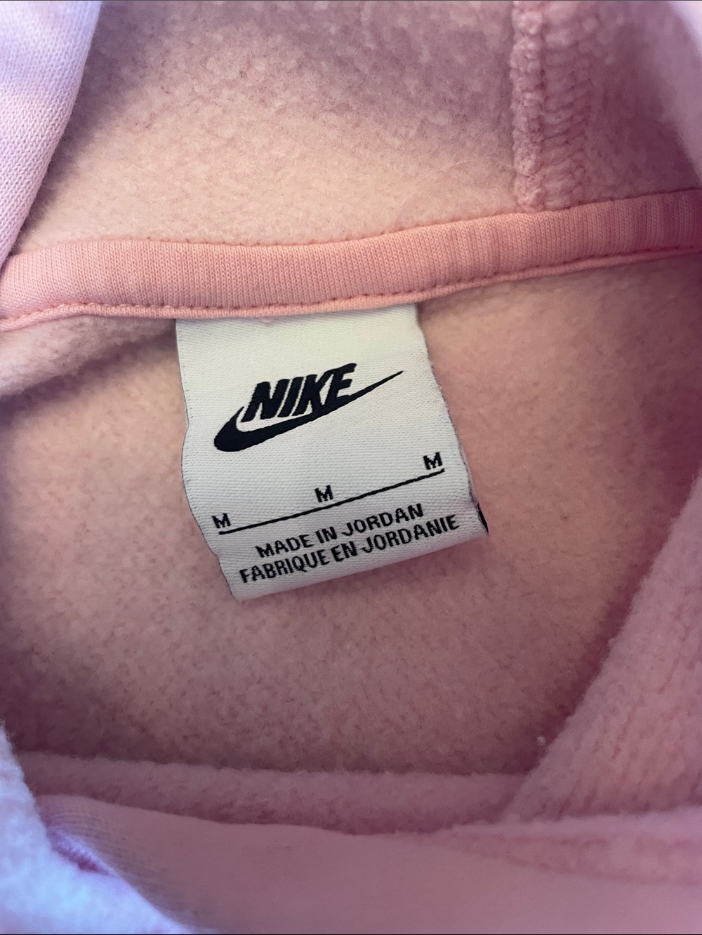 Nike Kids Light Pink Hoodie with White Logo - Picture 3 of 4